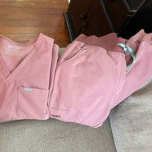 FIGS SCRUB SET MINERAL MAUVE SMALL/MED